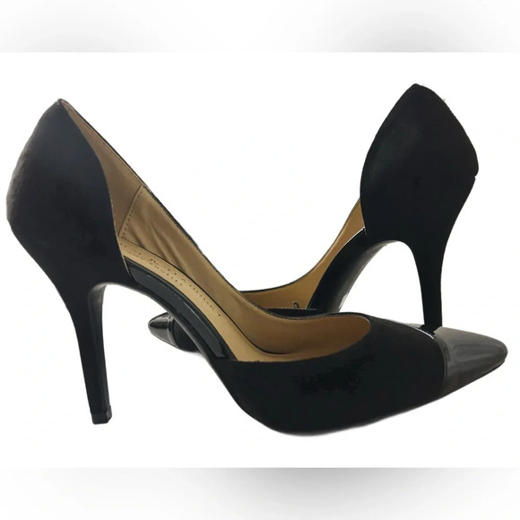 Chinese Laundry Suede and Paten Leather Pumps  Size 9 - Picture 2 of 7